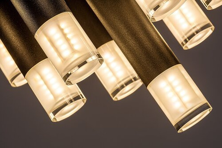Czarna lampa sufitowa okrągła trzynaście tub G9x13 Ramira Rabalux 71354