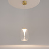 Złota lampa wisząca z przeźroczystym kloszem LED Splash MOD282PL-L8G3K1 Maytoni