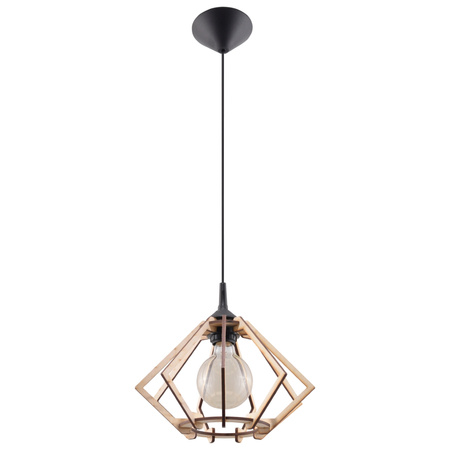Lampa wisząca POMPELMO drewniana Sollux Lighting SL.0393