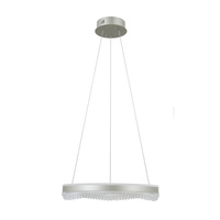 Lampa wisząca srebrny okrąg 50cm LED Morte Italux PND-34535-M-SILV