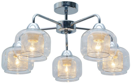 RAY LAMPA SUFITOWA 5X40W E14 CHROM Candellux 35-67104