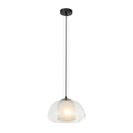 Lampa wisząca Feder 1xE27 Italux PND-61001A-BK