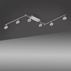 Lampa sufitowa listwa na sześć punktów świetlnych do łazienki IP44 LED 3000K SILEDA ALUMINIUM Paul Neuhaus 6787-96