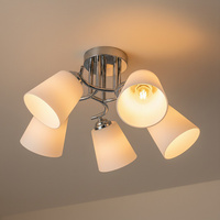Stylowa lampa sufitowa chromowana Pafos 5xE27 Milagro ML2261