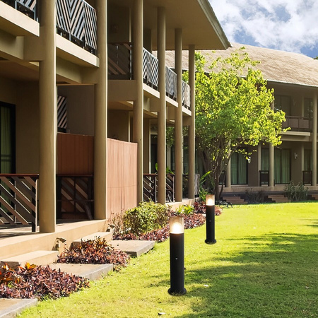 Lampa stojąca ogrodowa słupek TEPLICE IP44 Rabalux 77027 z czujnikiem ruchu