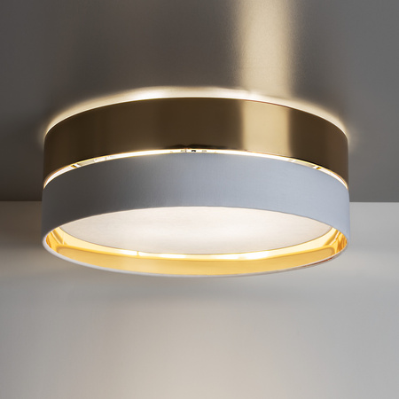 Lampa sufitowa plafon 45cm HILTON WHITE/GOLD TK Lighting 4772