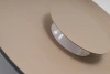Dekoracyjny płaski okragły kinkiet ścienny o średnicy 35cm w kolorze taupe OTTO WALL 35 LED 3000K Azzardo AZ7281