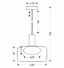 Lampa wisząca siatkowa złota metalowa obudowa wraz z białym kloszem SOPRA 32cm Candellux Studio 31-50960