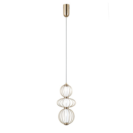 Lampa wisząca Rabel złota LED 3000K Italux PND-344221-3V-HBR
