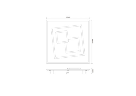 Lampa sufitowa DUNK LED Zuma Line MS-3041S