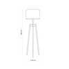 Lampa podłogowa PEREZ grafit TK Lighting 5426