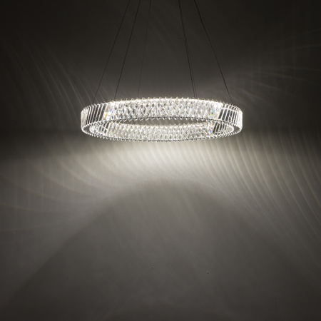 Lampa wisząca kryształowy ring 60cm 3000K LUXORA LED Nowodvorski 11705