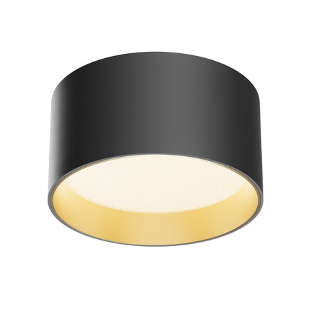 Czarna natynkowa tuba o średnicy 14cm LED 3000K Vega C089CL-15W3K-BMG Maytoni