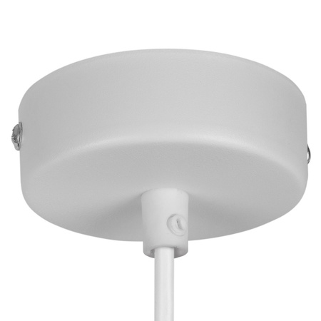 Lampa wisząca metalowy talerz w kolorze białym z regulacją kąta zawieszenia PIATTO 1xGX53 fi 45cm Milagro MLP2912
