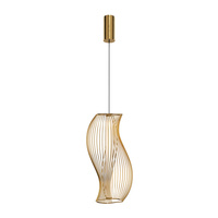 Złota druciana lampa wisząca LED 3000K Shadows of the past MOD263PL-L20BS3K Maytoni