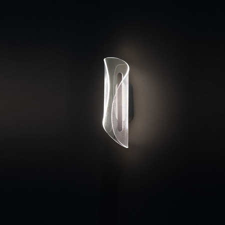 Nowoczesny kinkiet LED z akrylu LED 3000K MANTA WALL 3000K BK AZZARDO AZ6795