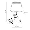 GRACJA LAMPKA NOCNA BLACK 1 PŁ TK Lighting 5133