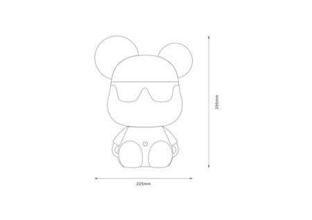 Lampa stołowa MIŚ LED Zuma Line KDR-604B-BL