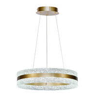 Złota lampa wisząca 60cm LED Nelia Italux PND-45283-GD