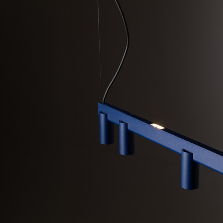 Lampa wisząca podłużna 200cm granatowa z dodatkowym podświetleniem FOURTY LINE LED VIII Nowodvorski 12290