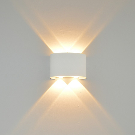 Kinkiet ogrodowy ORTELO LED IP54 Italux OWL-6650-2-WH-3K
