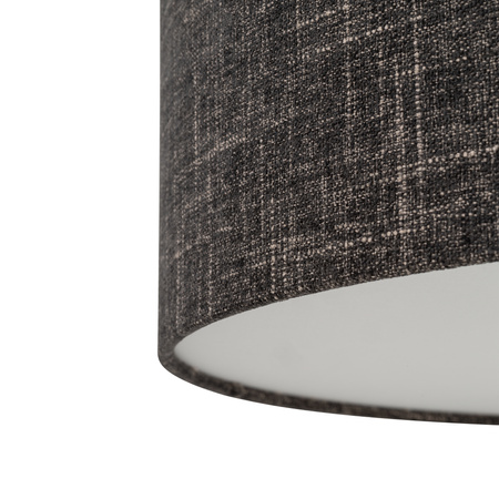 Lampa sufitowa okrągła z tkaniny w kolorze czarny melanż 50cm 1xE27 AMARELA M Nowodvorski 11658