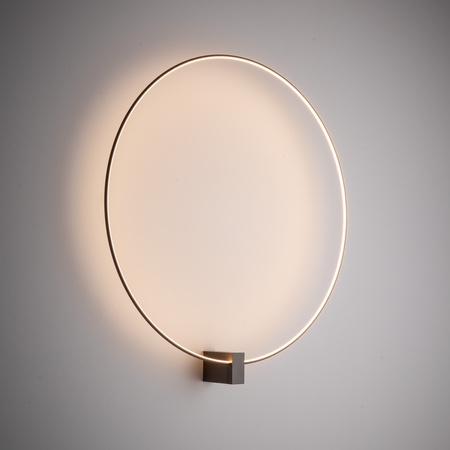 Kinkiet brązowy okrąg LED o średnicy 80cm VEXA BROWN 30W Tk Lighting 18309