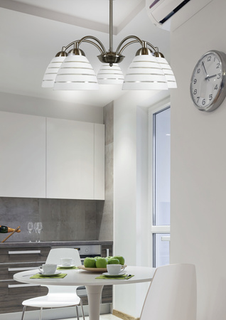 ULI LAMPA WISZĄCA 5X60W E27 SATYNA Candellux 35-66169