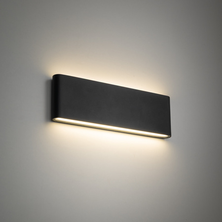 Szary kinkiet elewacyjny 30cm LED 3000K góra-dół ARWENA L GRAY IP54 Tk Lighting 18084