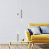 Lampa wisząca tuba szara bezprzewodowa akumulatorowa ładowana USB ATTACH Just Light 18281-40