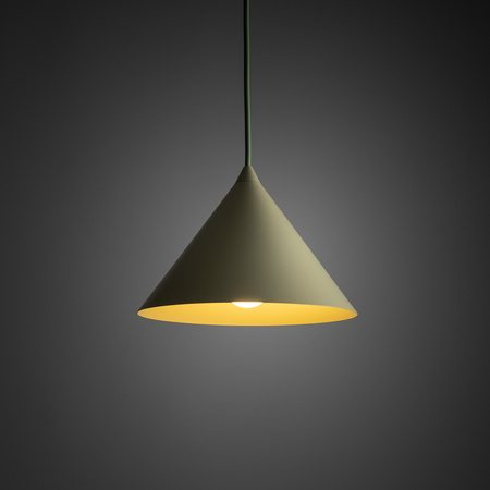 Stożek wiszący w kolorze pistacjowym 21cm CONO S PISTACIO 1xE27 Tk Lighting 11417