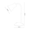 Lampka biurkowa Pascal Biały 1xE27 Milagro ML2944