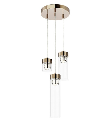 Lampa wisząca GEM Zuma Line złoty P0389-03D-F7AC