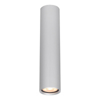 Ryflowana aluminiowa tuba natynkowa 17cm 1xGU10 Rilok Italux CLN-83920-M-ALU