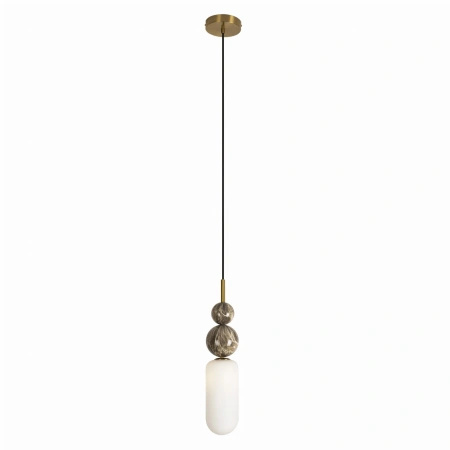 Lampa wisząca szklany klosz z ozdobnymi kulami Nova 1xG9 Maxlight P0642