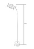 Lampa podłogowa LED Zuma Line SM-605-BL