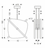 Lampa wisząca mosiężna z płaskim szklanym kloszem i rurkami LED RELAX 15W LED 3000K Candellux Studio 31-50823