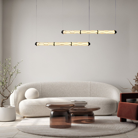 Lampa wisząca pozioma szklana tuba 97cm CORTE 25W LED 3000K Candellux Studio 33-50786