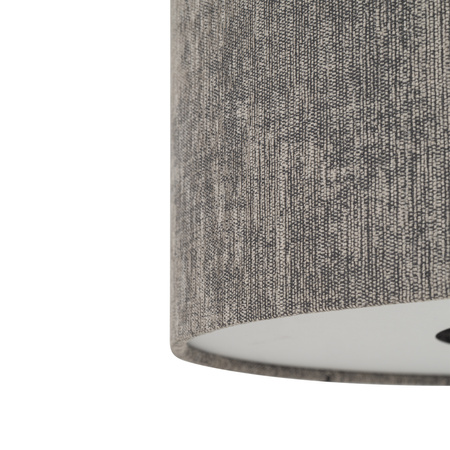 Lampa wisząca abażur z tkaniny 40cm w kolorze jedwabistego grafitu 1xE27 LAGO S Nowodvorski 11673