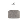 Lampa wisząca abażur z tkaniny 40cm w kolorze jedwabistego grafitu 1xE27 LAGO S Nowodvorski 11673
