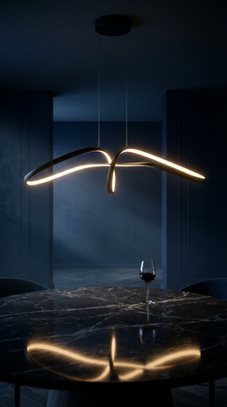Lampa wisząca LED o finezyjnym kształcie SNOW Kaja Lighting K-8234