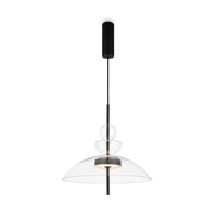 Szklana 40cm lampa wisząca LED 3000K z transparentnym kloszem Bangkok MOD185PL-L6B3K3 Maytoni
