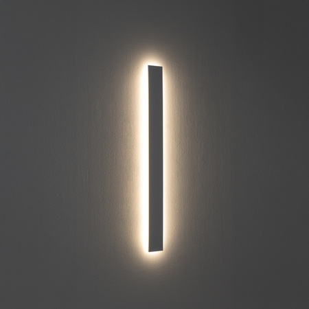 Biały płaski kinkiet pionowy 78cm podświetlający ściane 3000K IP20 COMMA LED S Nowodvorski 11884