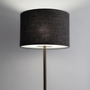 Lampa podłogowa z czekoladową podstawą i abażurem w kolorze czarny melanż 1xE27 AMARELA Nowodvorski 11663