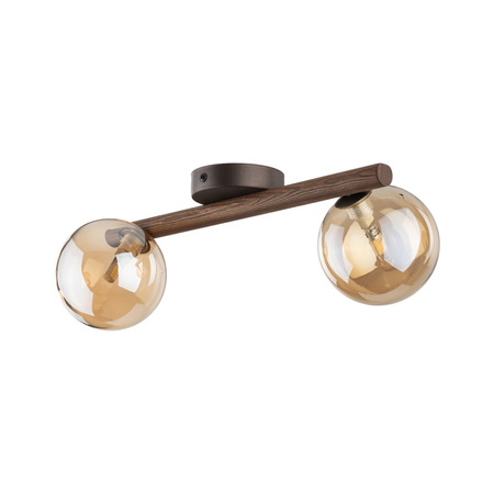 Oprawa sufitowa, kinkiet ESTERA WOOD ORZECH BURSZTYN 2XG9 Tk Lighting 11092