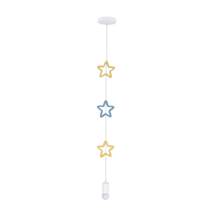 STARS LAMPA WISZĄCA 1X20W E27 IQ KIDS ZŁOTY+NIEBIESKI Candellux 31-12012