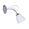 SIMPLI LAMPA KINKIET 1*40W E27 CHROM Z KRYSZTAŁKIEM+KLOSZ Z PASKIEM Candellux 21-64288