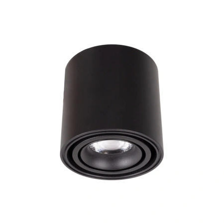 Czarna tuba sufitowa natynowa o średnicy 7cm LED 3000K IP44 Maxlight C0257 Fix