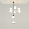 Lampa wisząca RING Maytoni czarna MOD013PL-02B