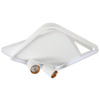 Plafon Parma 2 kwadratowy biały 2xGU10 LED CCT Light Prestige LP-0612/2C Square WH